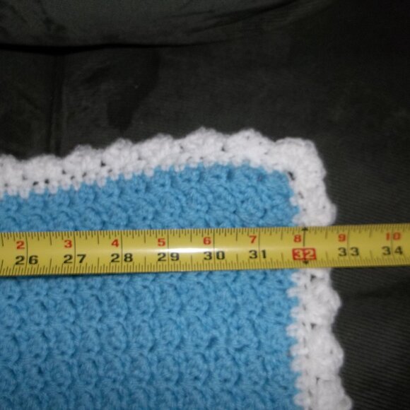 BABY BLANKET HANDMADE, CROCHET NEW, NEVER USED - Picture 5 of 6